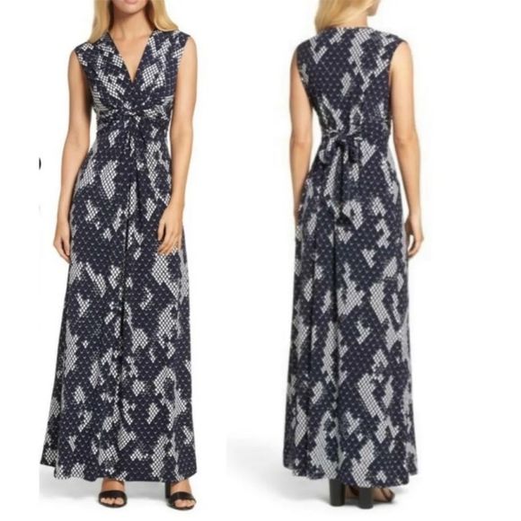 Eliza J Dresses & Skirts - Eliza J‎ Printed Sleeveless Maxi Dress 20W